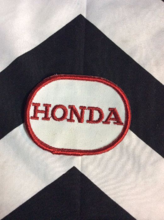 *Deadstock Honda LOGO Round White & Red Patch *old stock 1