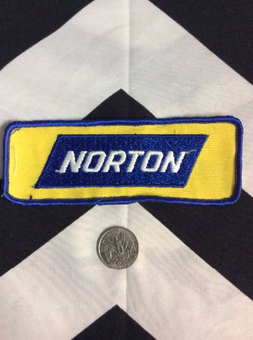 *Deadstock Larger NORTON LOGO Rectangle Patch *old stock 2
