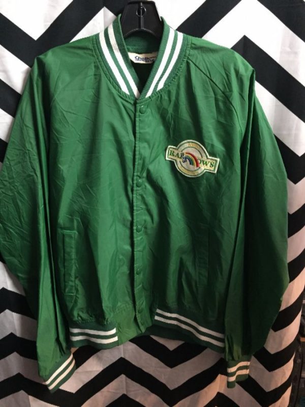 Ncaa University Of Hawaii Rainbows Satin Jacket | Boardwalk Vintage