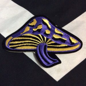 PATCH- PSYCH MUSHROOM Purple and Yellow 1