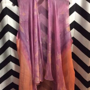 Vest Open Front Tie Dyed 8-99 1