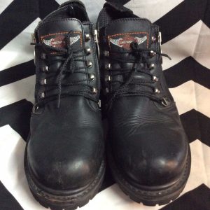 HARLEY DAVIDSON Leather Ankle Boots 6.5 1
