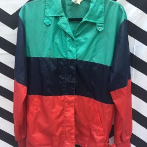 RETRO COLOR BLOCK WINDBREAKER JACKET 1