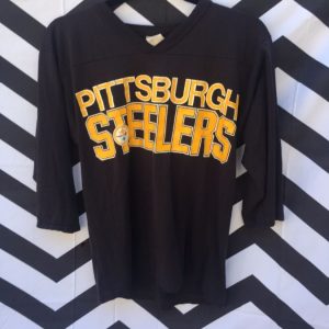 PITTSBURGH STEELERS 3/4 SLEEVE SOFTY SHIRT SMALL FIT 1