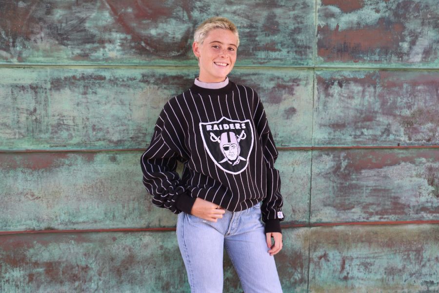 Sweatshirt – Pullover – La Raiders – Pinstriped Fabric – Full