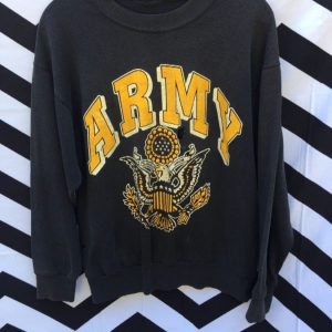 PULLOVER SWEATSHIRT US ARMY GRAPHIC RETRO as-is 1