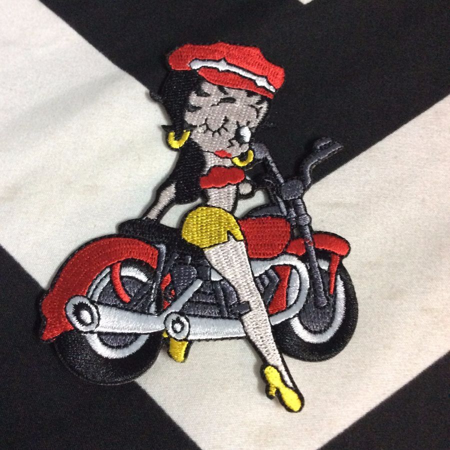 PATCH Betty Boop Riding Motorcycle 1