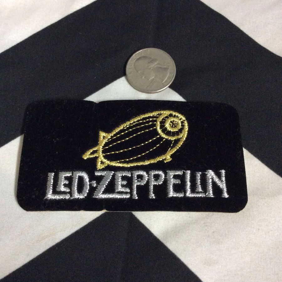 FREE SHIPPING Led Zepp rainbow stitch on black iron on patch