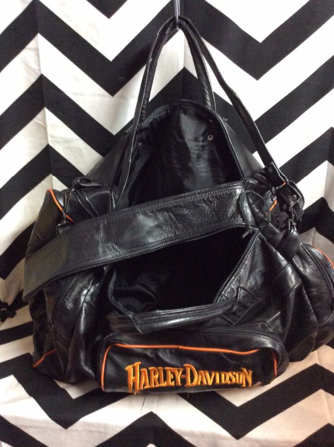 Harley Davidson Purse - Black Suede Shoulder Bag