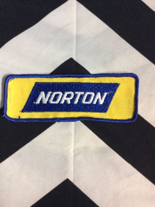 *Deadstock Larger NORTON LOGO Rectangle Patch *old stock 1