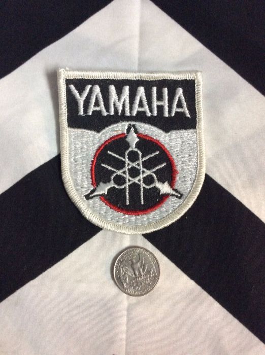 *Deadstock Yamaha Symbol White, Black, Red Patch *old stock 2