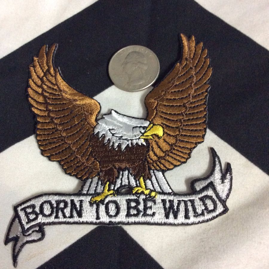 Born in the U.S.A. Eagle & American Flag Iron On Patch