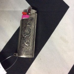 Engraved SILVER MINI LIGHTER CASE W/ Loop 1