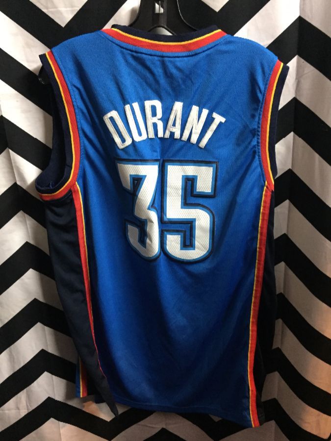 2014-16 AUTHENTIC OKLAHOMA CITY THUNDER DURANT #35 ADIDAS JERSEY (AWAY -  Classic American Sports
