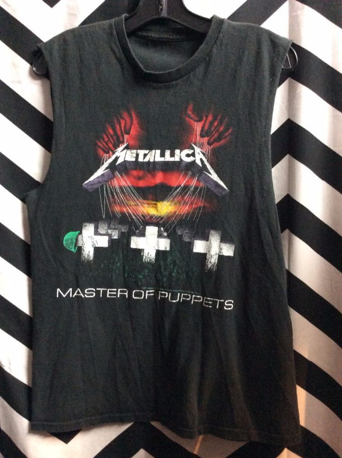 Cut-off sleeved T-shirt - Dark grey/Metallica - Ladies