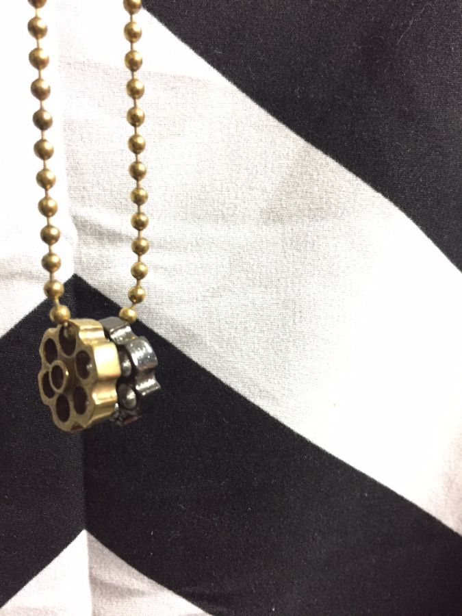 DOUBLE BARREL NECKLACE BALL CHAIN 1