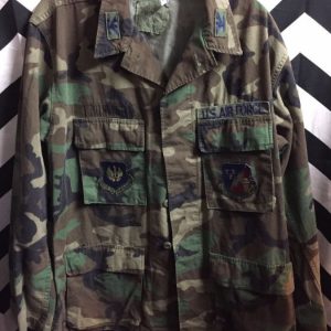 CLASSIC CAMO MILITARY JACKET W/ PATCHES 1