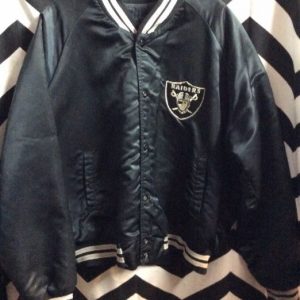 LA Raiders Chalkline jacket with Letters on back as-is 1