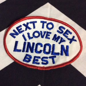 PATCH - NEXT TO SEX LINCOLN BEST 1