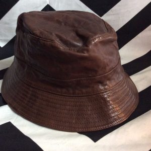 Hat Leather Bucket 1