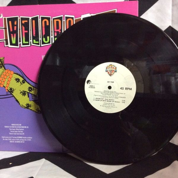 Vinyl Record Zz Top Velcro Fly Single Record Boardwalk Vintage