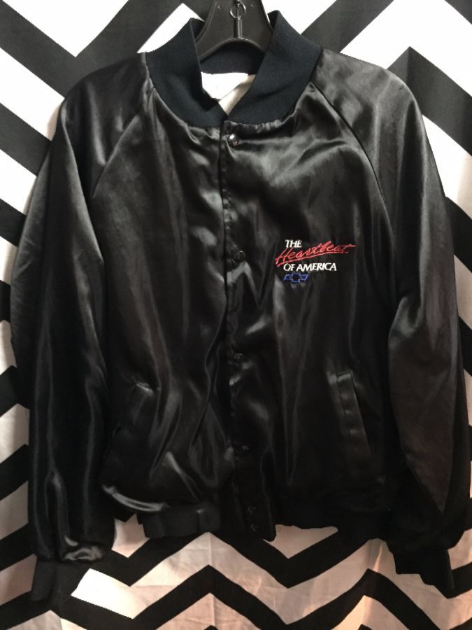Chevy Heartbeat of America Satin button up jacket 1