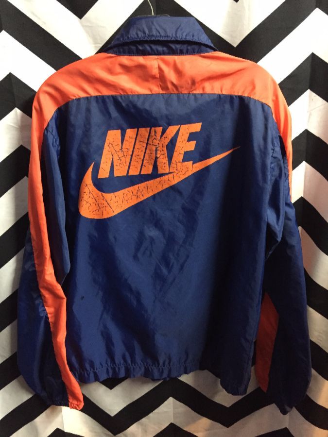 Nike Men's 70s 80s OG Vintage Orange Tag Zip Windbreaker