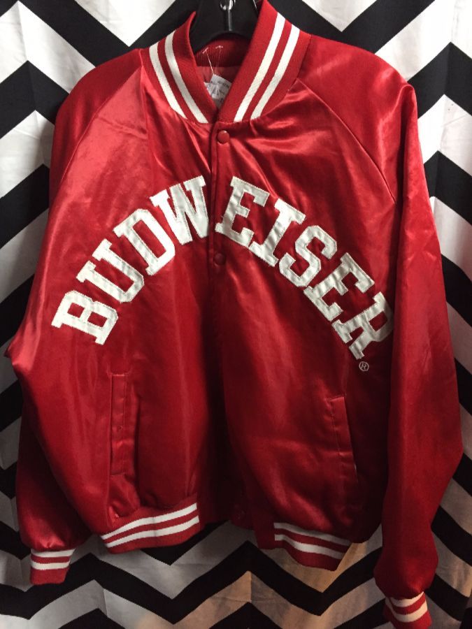 SATIN JACKET BUDWEISER SPELL OUT LETTERS 1