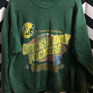 Photo detail:NFL GREEN BAY PACKERS 1995 CENTRAL DIVISION CHAMPIONS PULLOVER SWEATSHIRT