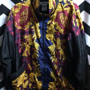 Photo detail:ORNATE BAROQUE DESIGN & PLAID PATTERN WINDBREAKER