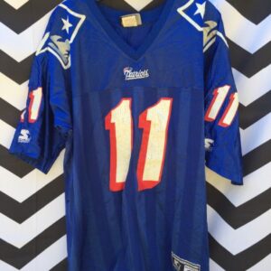 Photo detail:STARTER FOOTBALL JERSEY W/NFL NEW ENGLAND PATRIOTS #11 DREW BLEDSOE