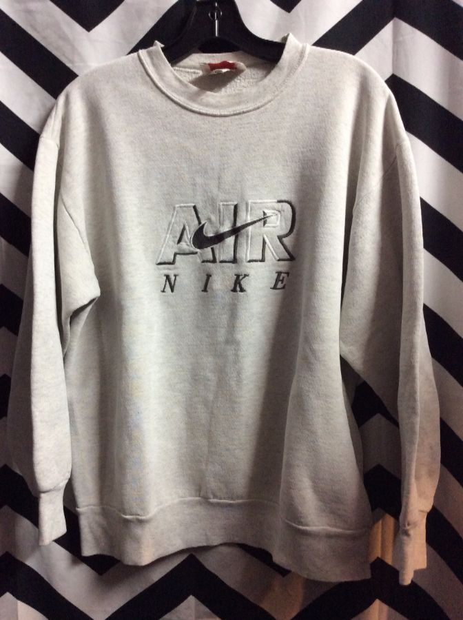 nike air logo sweatshirt white