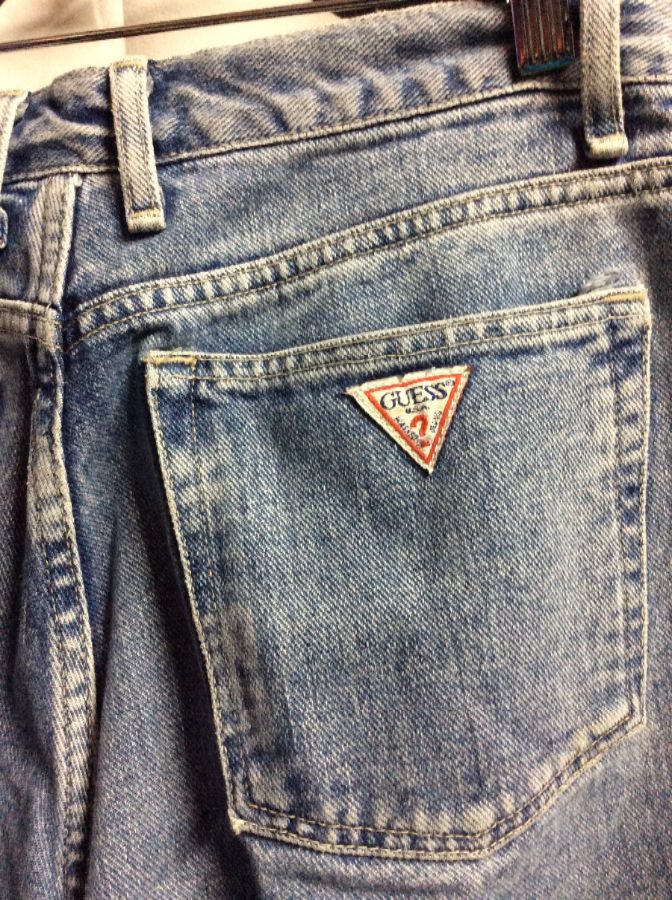 Retro Guess Denim Jeans W/back Pocket Logo | Boardwalk Vintage