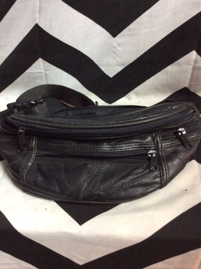 FANNY PACK STITCHED LEATHER 5 POCKET 1