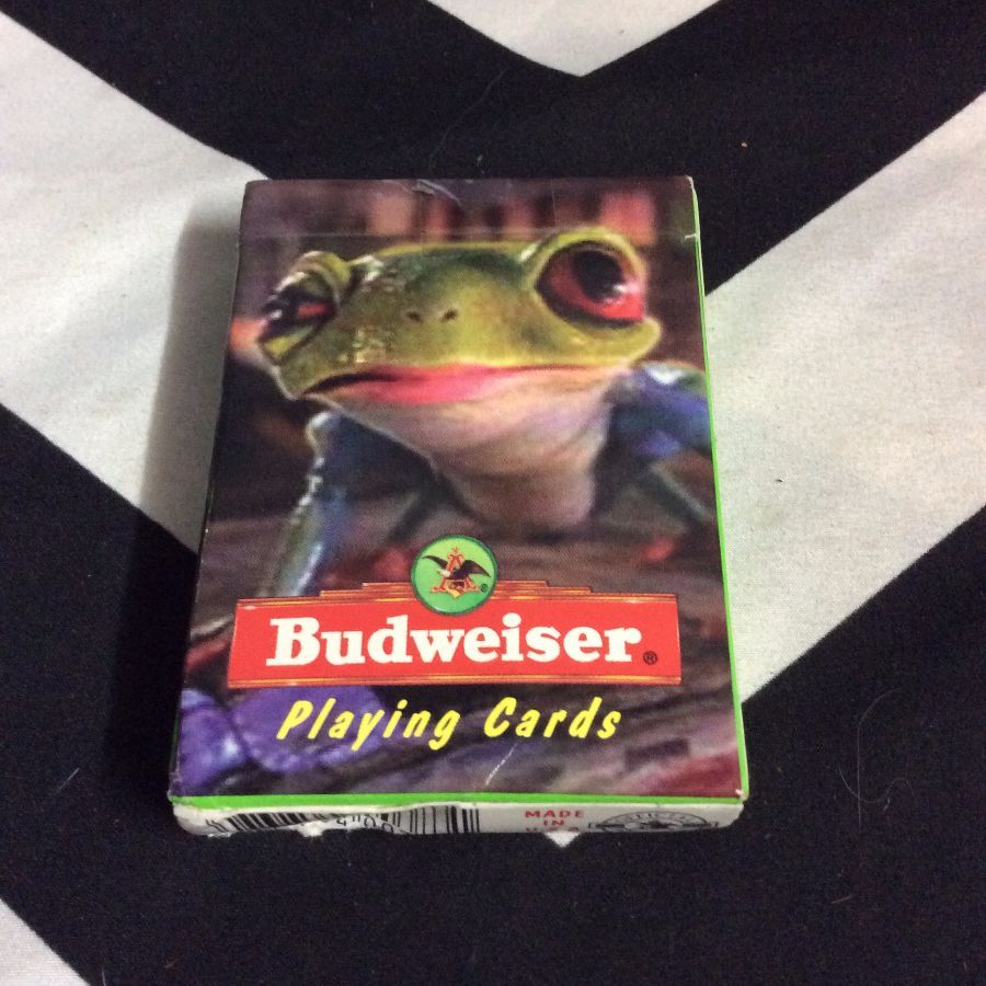 BUDWEISER PLAYING CARDS LIZARD ON FRONT 1