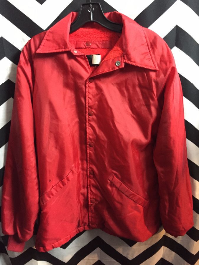 RED MECHANIC JACKET THICK LINING BUTTON UP 1