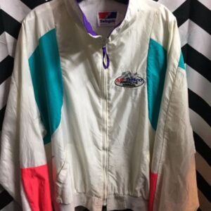 Photo detail:AC DELCO W/COLOR BLOCK DESIGN WINDBREAKER JACKET