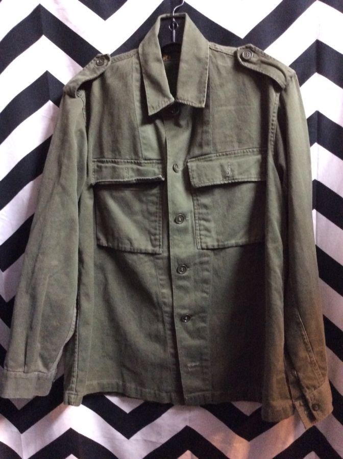 LS BD 70'S MILITARY STYLE SHIRT 1976 1