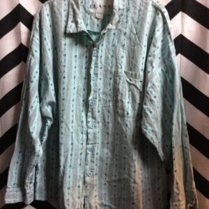 Photo detail:1990'S RETRO SHIRT W/SMALL DIAMOND & STRIPE PATTERN