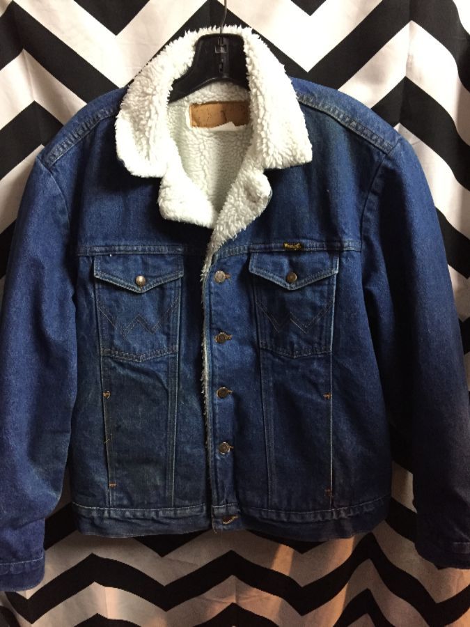 Vintage Wrangler Denim Sherpa Jacket