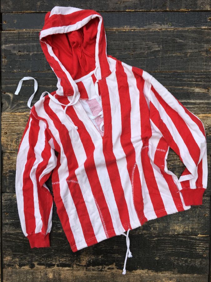 Thin Vertical Striped Pullover hoodie 1