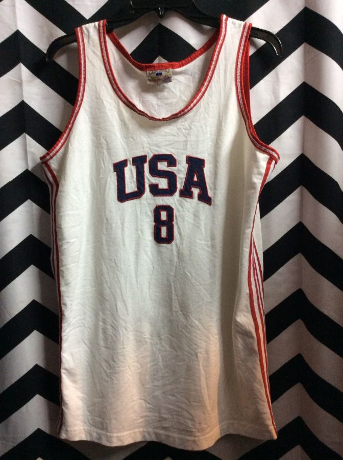 USA 8 Retro Basketball Jersey 1