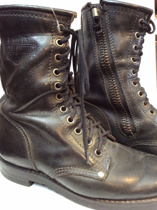 HARLEY DAVIDSON LACE UP BOOTS LEATHER 3