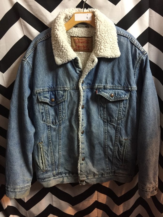 Thick Levis Sherpa Jacket w/ snap buttons 1