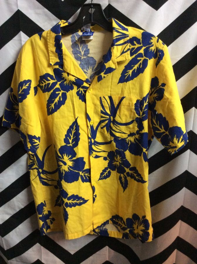 Ocean Pacific Hawaiian Shirt – Cotton – Tropical Flower Print ...