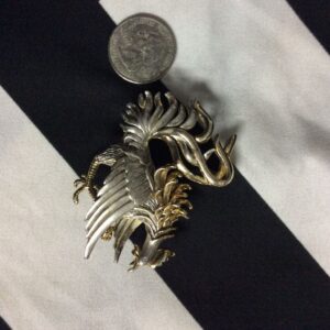 Photo detail:2 TONE ROOSTER BROOCH/PENDANT SIGNED BY ARTIST