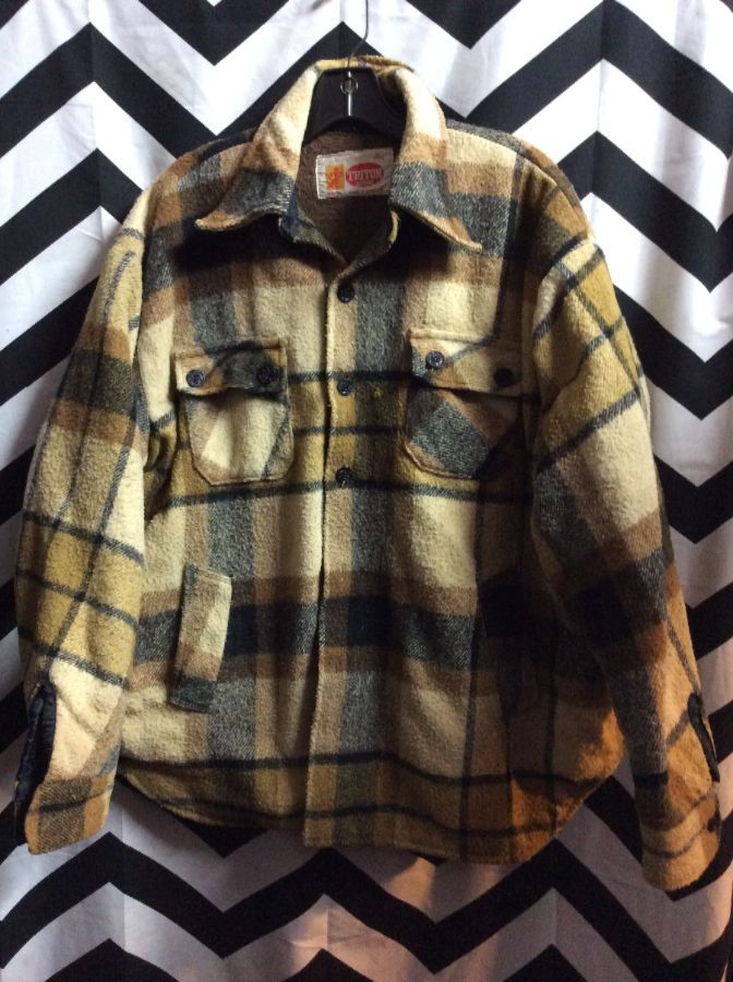 PLAID WOOL JACKET WITH BLANKET LINING *AS IS 1