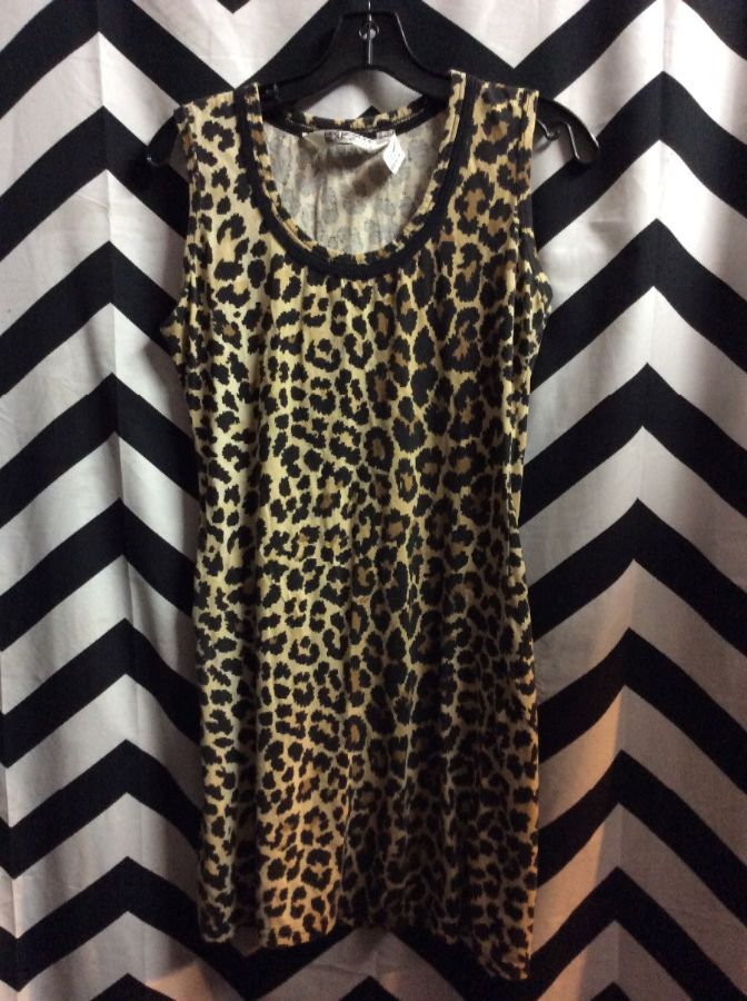Tank Dress Cheetah Print Cotton 1
