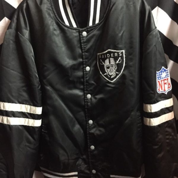 Los Angeles Raiders Satin Jacket W/back Lettering | Boardwalk Vintage