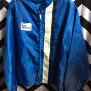 Photo detail:RETRO RACING WINDBREAKER W/BURKS PUMPS PATCH